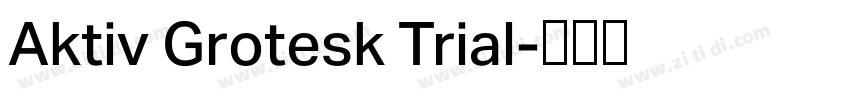 Aktiv Grotesk Trial字体转换